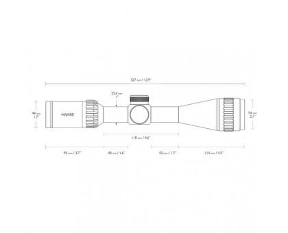 Оптичний приціл  Hawke Panorama 4-12x40 AO (10x 1/2 Mil Dot IR)