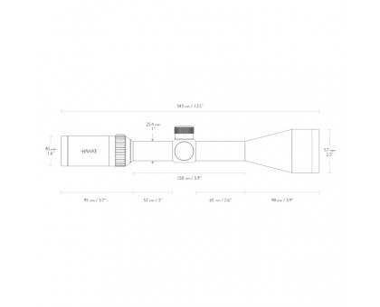 Оптичний приціл  Hawke Vantage IR 3-9x50 (Mil Dot IR R/G)