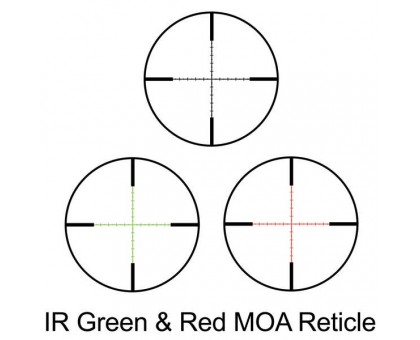 Оптичний приціл Barska Level 4-16x50 (IR MOA R/G) + Rings