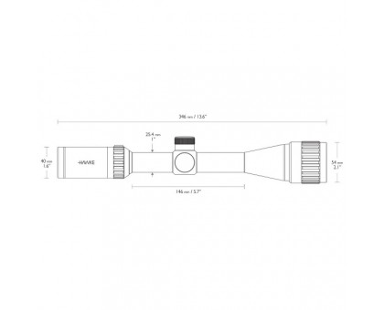 Оптичний приціл Hawke Vantage IR 4-12x40 AO (Rimfire .17 HMR R/G)