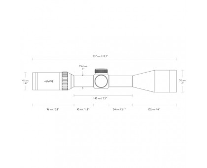 Оптичний приціл Hawke Vantage 3-12x44 SF (10x 1/2 Mil Dot)