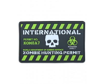 Шеврон/патч KOMBAT UK Zombie Hunting Permit