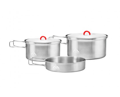 Набір посуду сталевий Terra Incognita Family Set 3-4 Persons