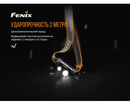 Налобний ліхтар Fenix HM65R+ліхтар ручний Fenix E01 V2.0 у подарунок