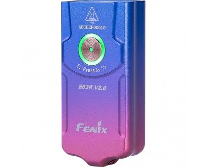 Ліхтар наключний Fenix E03R V2.0, бузковий