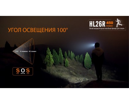 Ліхтар налобний Fenix HL26R чорний