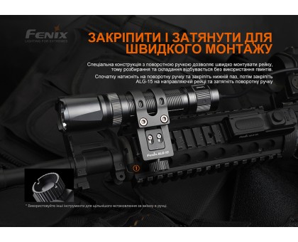 Кріплення на зброю для тактичних ліхтарів Fenix ALG-15