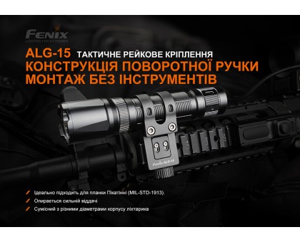 Кріплення на зброю для тактичних ліхтарів Fenix ALG-15