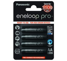 Акумулятор Panasonic Eneloop Pro, AA/(HR6), 2500mAh, LSD Ni-MH, блистер 4шт