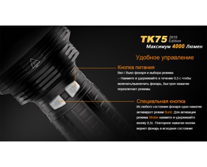 Ліхтар ручний Fenix TK75 U2 2015