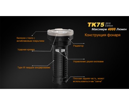 Ліхтар ручний Fenix TK75 U2 2015