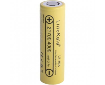 Акумулятор LiitoKala Lii-40A 21700 4000mah battery