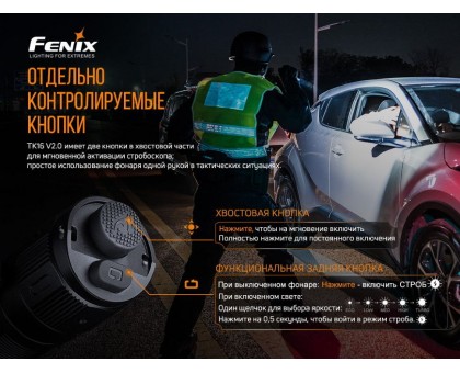 Ліхтар ручний Fenix TK16 V2.0, зелений