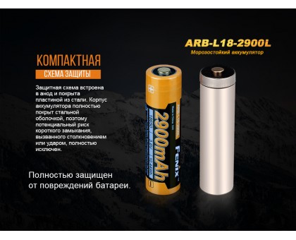 Акумулятор 18650 Fenix (2900 mAh)