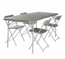 Стіл зі стільцями Vango Orchard XL 182 Table and Chair Set Grey (TBNORCHARG10TET)