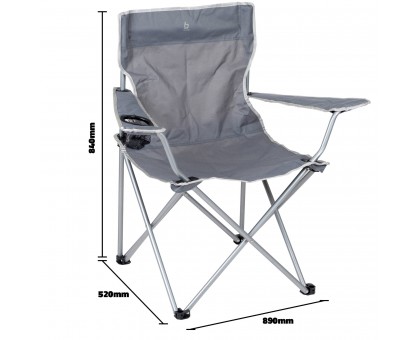 Крісло розкладне Bo-Camp Foldable Compact Grey (1267192)