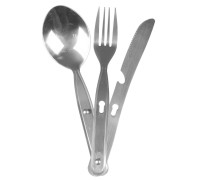 Набір столових приборів Bo-Camp Case 3 Pieces 1 Person Silver (6102100)