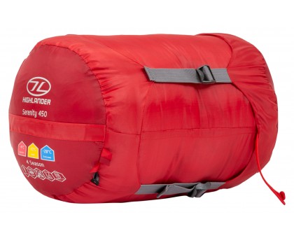 Спальний мішок Highlander Serenity 450/-10°C Red Left (SB187-RD)