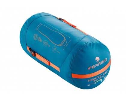 Спальний мішок Ferrino Nightec Lite Pro 600 L/-5°C Blue/Grey Left (86309HBG)