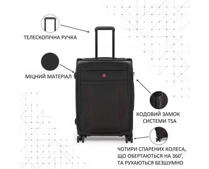 Валіза Swissbrand Perth (S) Black (SWB_LYPER001S)