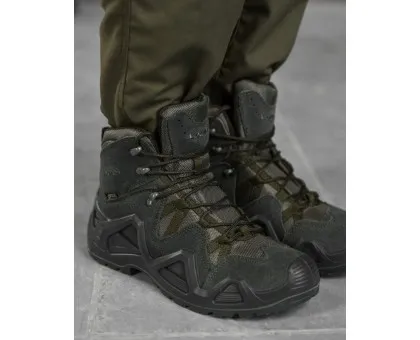 Демісезонні тактичні черевики Lowa Zephyr GTX® MID CF Olive Демісезонні тактичні черевики Lowa Zephyr GTX® MID CF Olive