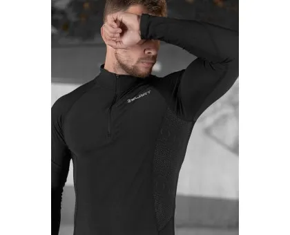 Чоловіча активна термобілизна Zelart ZipBlack Чоловіча активна термобілизна Zelart ZipBlack