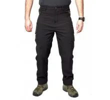 Тактичні штани Esdy Soft Shell Shark Skin Black (утеплені)