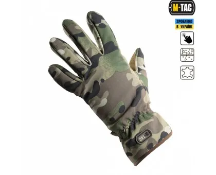 Тактичні рукавиці M-Tac Tactical Waterproof MC (Мультикам)