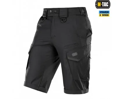 Тактичні шорти M-Tac Aggressor Gen.II Flex Black Тактичні шорти M-Tac Aggressor Gen.II Flex Black