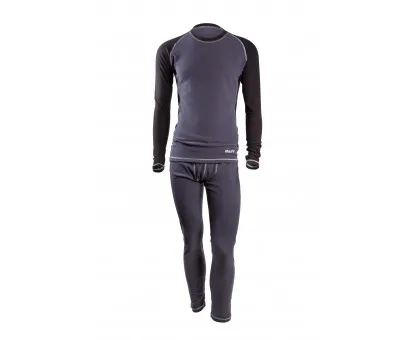 Чоловіча термобілизна Baft X-Line Men Gray/Black (мікрофліс)