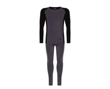 Чоловіча термобілизна Baft X-Line Men Gray/Black (мікрофліс)