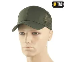 Літня бейсболка M-Tac Flex Ріп-Стоп Army Olive (з сіткою)