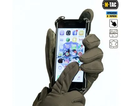 Тактичні рукавиці M-Tac Tactical Waterproof Olive Тактичні рукавиці M-Tac Tactical Waterproof Olive