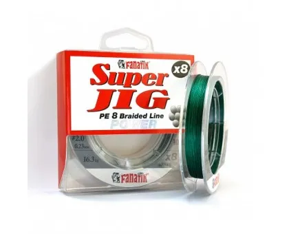 Шнур Fanatik Super Jig PE X8 Green (0,1 - 0,23; 100m) Шнур Fanatik Super Jig PE X8 Green (0,1 - 0,23; 100m)