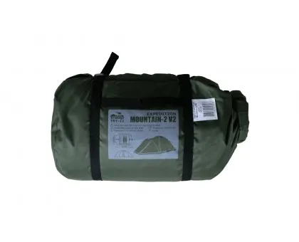 Двомісна Туристична Палатка Tramp Mountain 2 (V2) TRT-022-GREEN