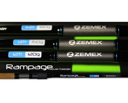 Фідер Zemex Rampage River Feeder 14ft - 180g (4,20м до 180,0гр) Фідер Zemex Rampage River Feeder 14ft - 180g (4,20м до 180,0гр)