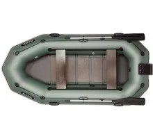 Тримісний надувний човен Bark В-300NPD (настил, привальний брус, транець, зсувні сидіння, 4 ручки)