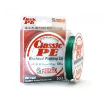 Шнур Fanatik Classic PE X4 Green (0,1 - 0,23; 100m)