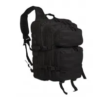 Тактичний однолямковий рюкзак Mil-Tec Black One Strap Assault Pack Large (29л, оригінал)