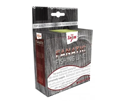 Моножилка Carp Zoom Fanatic Fishing Line Olive (0,27 - 0,38; 1000м)
