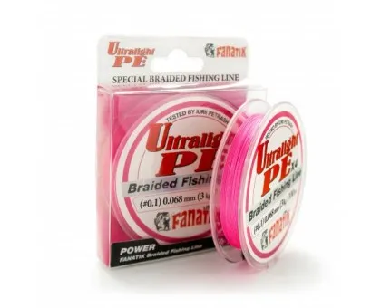 Шнур Fanatik Ultralight PE X4 Pink (0,068 - 0,086; 100m) Шнур Fanatik Ultralight PE X4 Pink (0,068 - 0,086; 100m)