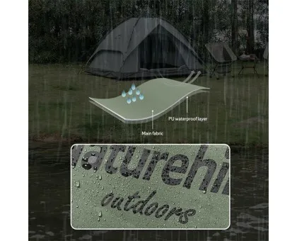 Намет тримісний автоматичний Naturehike NH21ZP008, темно-зелений Намет тримісний автоматичний Naturehike NH21ZP008, темно-зелений