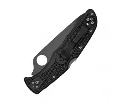 Ніж складний Spyderco Endura 4 Black Blade, напівсерейтор (C10PSBBK) Ніж складний Spyderco Endura 4 Black Blade, напівсерейтор (C10PSBBK)