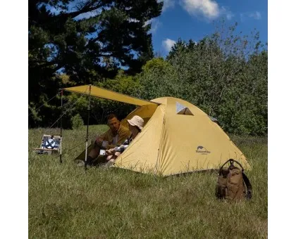 Намет тримісний Naturehike P-Series NH18Z033-P 210T/65D, жовтий