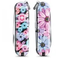Складной нож Victorinox CLASSIC LE "Dynamic Floral" 58мм/1сл/7функ/цветн/чехол /ножн