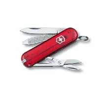 0.6223.Т Ніж Victorinox Сlassic-SD напівпрозорий червоний