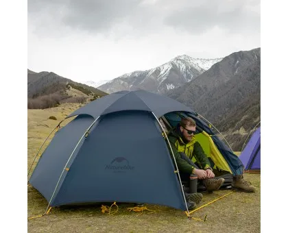Намет двомісний зі сферичним куполом Naturehike Cloud Peak 2 NH19K240-Y, 15D, темно-синій Намет двомісний зі сферичним куполом Naturehike Cloud Peak 2 NH19K240-Y, 15D, темно-синій