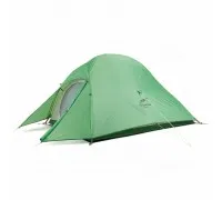 Намет надлегкий тримісний з футпринтом Naturehike Cloud Up 3 Updated NH18T030-T, 210T, зелений
