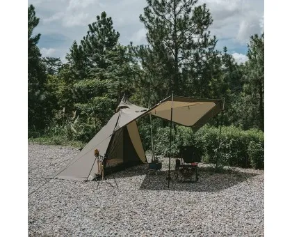 Намет із гострою верхівкою Naturehike CNK2300ZP025, коричневий
