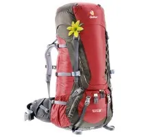 Рюкзак Deuter Aircontact SL, 60 + 10 л, cranberry-stone